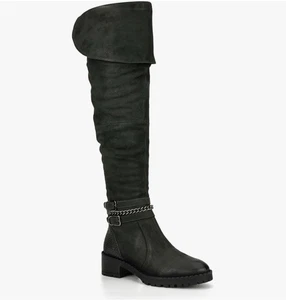 Vintage Foundry Co. $275  Women's Alice Tall Boots green sz 7 NEW - Picture 1 of 9