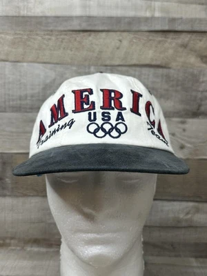 Vintage USA Olympic Team Training America Hat Snap Back Mens Starter 90s NWT - Image 1 of 4