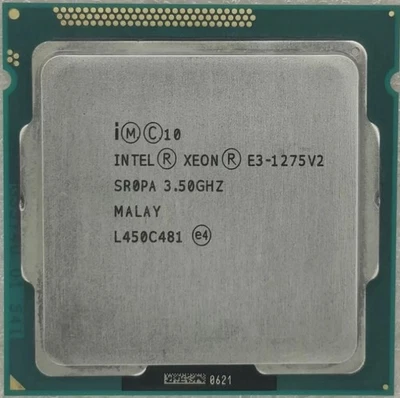 Procesador CPU Intel Xeon E3-1275 V2 LGA1155 3,5 GHZ cuatro núcleos 8M 77 W Foto 1 de 2