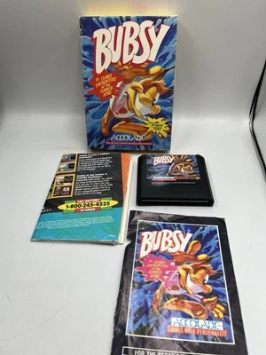 Bubsy Sega Genesis Game, Box, Manual, Cards, Postcard, Warranty Card - Image 1 of 4