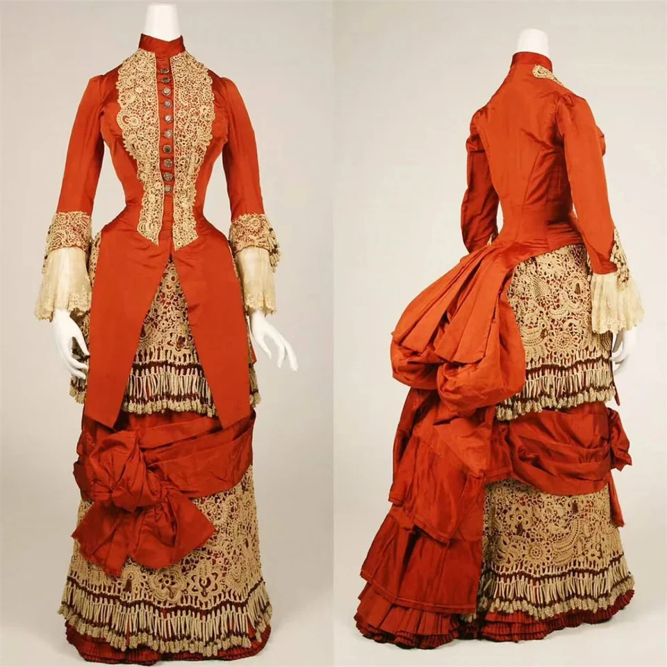 1880s Victorian Civil War Bustle  Comstock Day Dresses Historical  Renaissance  - Image 1 of 4