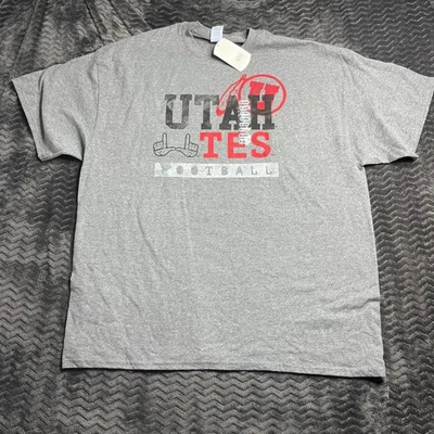 Utah Utes T-Shirt Men's Size 2XL Short Sleeve Gray - Image 1 of 4
