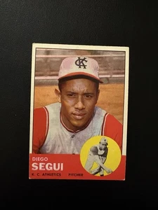 1963 TOPPS SET BREAK #157 DIEGO SEGUI SHARP EXMT! - Picture 1 of 2