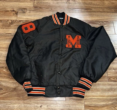 Vintage School Satin Letterman Jacket XS - Image 1 of 4