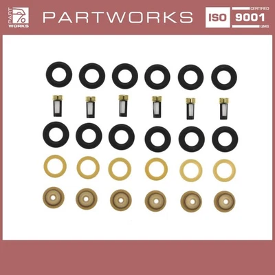 6x gasket set injectors for Porsche 964 993 with filters - Image 1 of 4