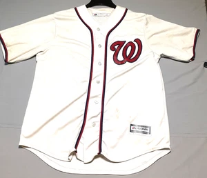 Bryce Harper Washington Nationals White Majestic Jersey  Large - Picture 1 of 10