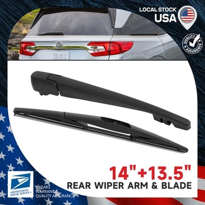 For 2011-2015 Honda Odyssey 14"+13.5" Rear Windshield Wiper Blade and Wiper Arm Foto 1 de 4
