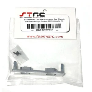 NEW STRC Aluminum Rear Chassis Rail with Buckets Silver for SCX10 Honcho - Picture 1 of 1