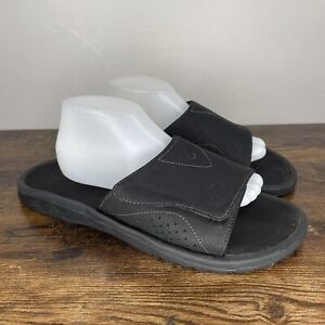 OluKai Nalu Slide Men’s 13 Black Slip On Adjustable Sandals
