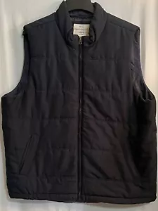 Vintage Original Weatherproof Mens Dark Blue Puffer Vest Size XXL - Picture 1 of 7