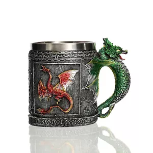 Dragonborn Drinking Tankard Mug - Dovahkiin Coffee Cup Medieval - Picture 1 of 1