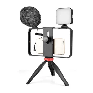 Smart Cell Phone Video Filmmaking Recording Vlogging Rig Case Stabilizer Kit Set - Picture 1 of 6