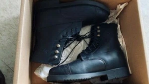 Paddock BOOTS Ladies WINTER Fleece Lined sz 5 *Speed LACE* Black NEW Style #785F - Picture 1 of 5