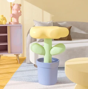 FLOWER PLANT STATUE COFFEE Table Living Room ART Kids Room Bed KAWAII ANIME CAFE - Picture 1 of 1