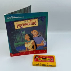 Vintage 1995 Pocahontas Disney Movie Read Along Book & Cassette Tape - Picture 1 of 6