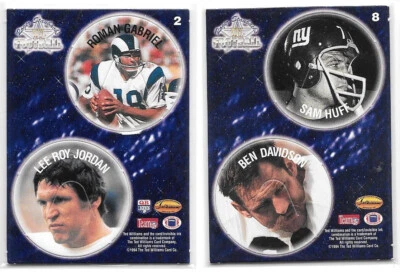 Lot of 2 1994 Ted Williams POG Cards Roman Gabriel Jordan Sam Huff Ben Davidson - Image 1 of 2
