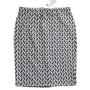 Philosophy Falda Midi Tejida Lápiz Blanco y Negro Talla 12 Para Mujer Nueva con Etiquetas - Imagen 1 de 6