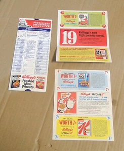 Vintage 1972 Kellogg's Cereal President & Elections Slide Computer & 6 Coupons - Picture 1 of 4