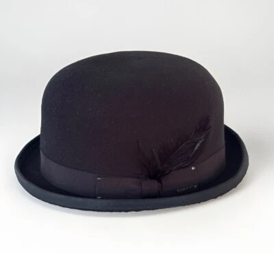 Bailey Derby Bowler  Of Hollywood Black Harker English Hat size 7 small New - Image 1 of 4