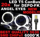 N 20 LED T5 6000K CANBUS SMD 5630 Phares Angel Eyes DEPO 12v VW Polo 6N2 1D7UK 