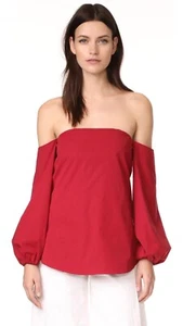 Theory purpurrotes Laureema Top, neu mit Etikett, Größe 6, Einzelhandel 295 $ - Bild 1 von 10