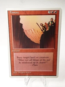 MTG - 4th Edition - Fissure - Common - Lightly Played - Picture 1 of 5