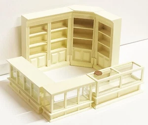 Dolls House 6 Piece Cream Shop Display Set Wooden Tumdee 1:12 Scale Counter - Picture 1 of 13