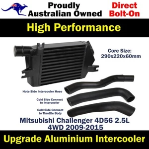 Upgrade Aluminium 60mm Intercooler & Hoses For Mitsubishi Challenger 4D56 2.5L - Picture 1 of 14