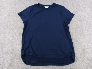 Liz Claiborne Womens Short Sleeve Shirt XL Blue Viscose Blend - Picture 1 of 11