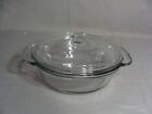Anchor Hocking 1.5 Qt Clear Glass Casserole Dish With Lid, Usa