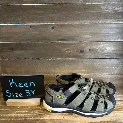 Big Kids Keen Newport Neo H2 Olive Gray Casual Athletic Fisherman Sandals 3 Y - Image 1 of 4