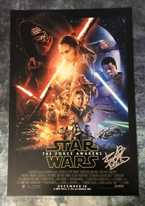 GFA Star Wars The Force Awakens * BEN SCHWARTZ *  Signed 12x18 Photo  COA - Picture 1 of 2