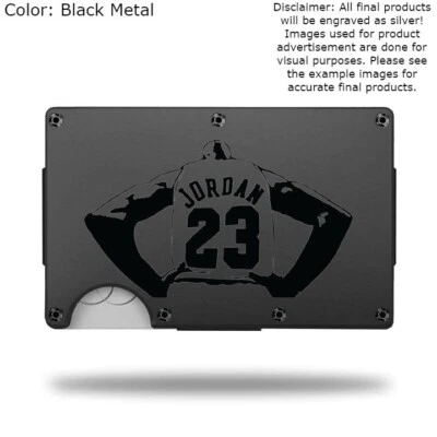 Custom MICHAEL JORDAN Laser Engraved Wallet - Pick A Wallet Color - Image 1 of 4