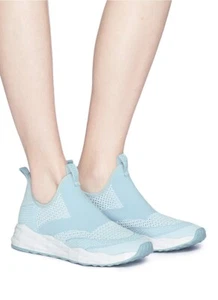 $ 248 Designer seltene ASH Damen blau gemischter Strick Slipper Turnschuhe 6 - Bild 1 von 6