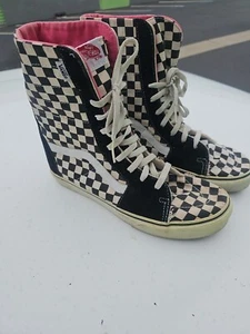 RARO🔥 VANS Sk8-XX-Hi Cuadros Carreras Bandera Rosa Botas Skateboarding Para hombres 11 - Imagen 1 de 8