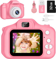Kids Camera Boys &Girls Digital,Age 3-12,32GB SD Card, Vid Recor1080P IPS 2"