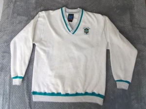 Hilton Head Island Golf V-neck Sweatshirt, Large, With an Attitude, Made in USA - Picture 1 of 17