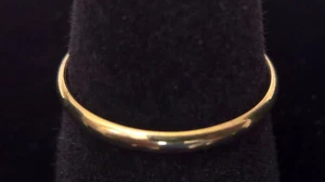 Romel R.M.I. 10K Yellow Gold Wedding Band - Size 7.5 US, 2mm Wide - Picture 1 of 5