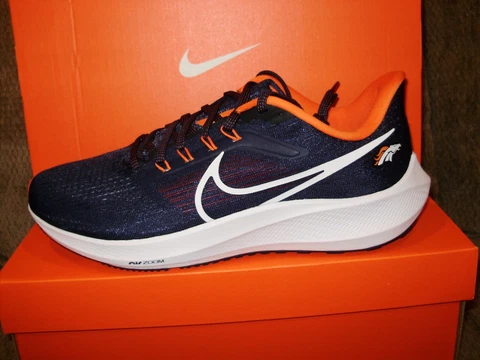 NFL Denver Broncos NIKE AIR ZOOM PEGASUS 39 Navy Blue DR2041-400 Men's Shoes 10M Cover