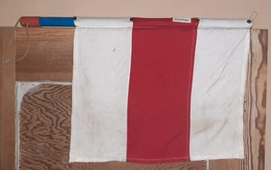 Deutsche Reichsahn Sh-2-Signalflagge, rot/weis - Bild 1 von 1