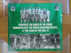 Rare Promo Converse 1981 BOSTON CELTICS Champion Poster LARRY BIRD KEVIN McHALE - Picture 1 of 8