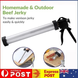 15In Jerky Gun Beef Gun Stainless Steel Beef Stick Maker Kit With Round Flat AU - Picture 1 of 12