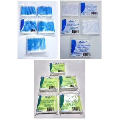 19510 hisopos de algodón doble punta Q 3” amarillo azul blanco colores (combo 6000) Foto 1 de 4