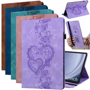 For Samsung Galaxy Tab A9 A9+ A8 S7 S8 S9 FE S10 Tablet Flip Leather Stand Case - Picture 1 of 74
