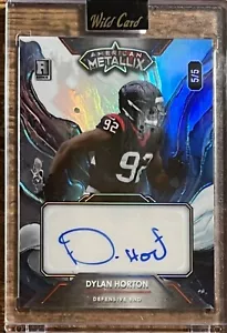 2023 WILD CARD AMERICAN METALLIX DYLAN HORTON BLUE WAVE RC AUTO #5/5 TEXANS - Picture 1 of 2