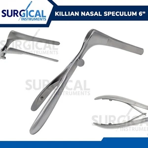 Killian Septum Nasal Speculum 6" Blade 3.5" (8.9cm) Surgical German Grade - Picture 1 of 10