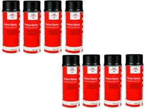 8x Spraydose 400ml 1K CS Rallye Spray Schwarz Matt Autolack Lackpoint Acryl ! - Bild 1 von 1