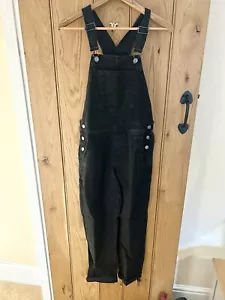 ASOS Design Denim Latzhose Washed Black Größe 10 Neu - Bild 1 von 7