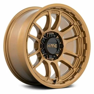 KMC KM727 WRATH Wheels 17x8.5 (0, 6x139.7, 106.1) Bronze Rims Set of 4 - Picture 1 of 2