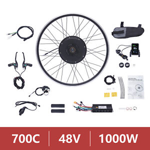 28"/29” Electric Bicycle Motor Conversion Kit Front/Rear Wheel E-Bike Hub w/ LCD